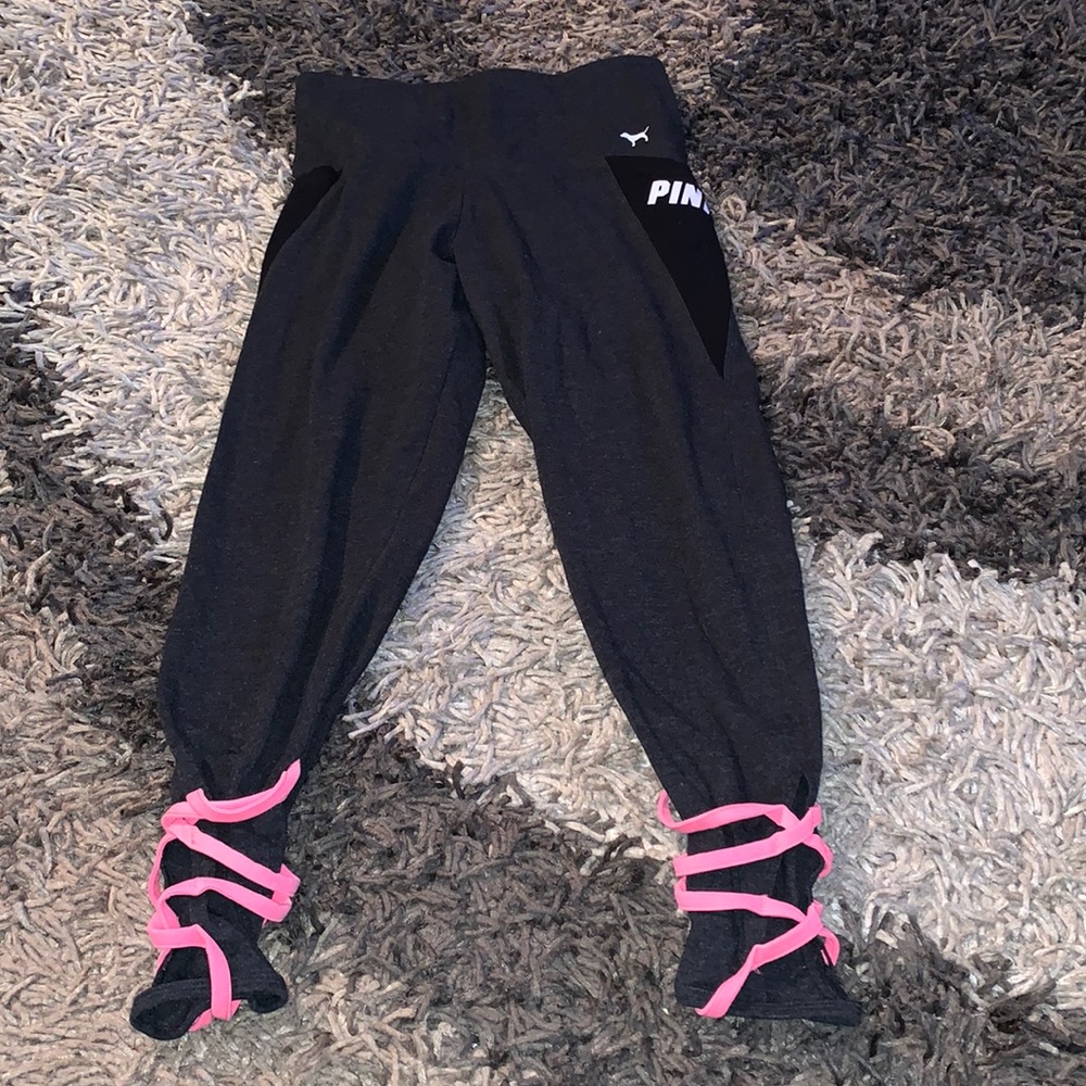 Pink gym pants good cond size S
